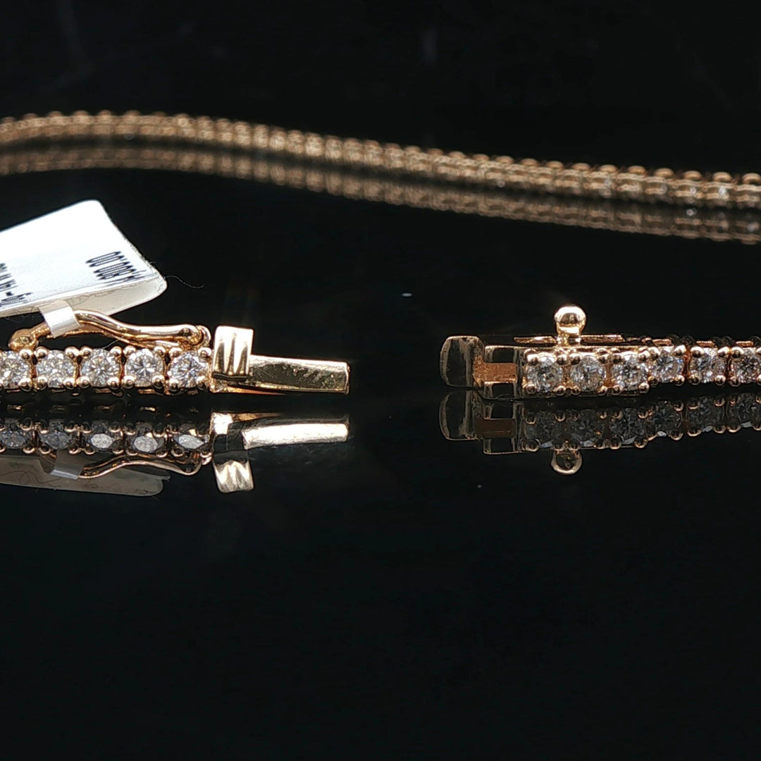 Brand New 4.5cttw Natural Diamond Tennis Necklace in 14k Yellow Gold