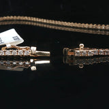 Brand New 4.5cttw Natural Diamond Tennis Necklace in 14k Yellow Gold