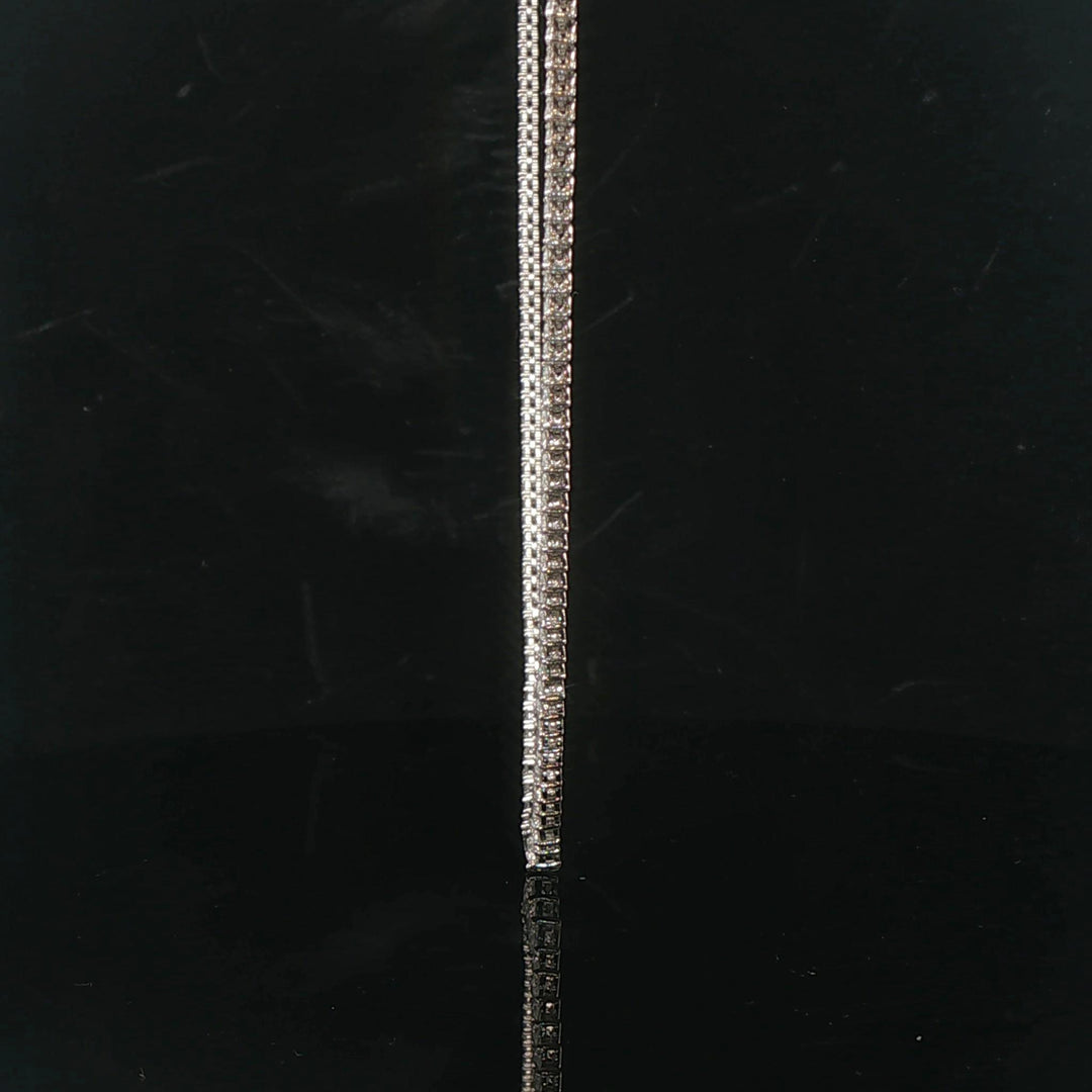Brand New 6.5cttw Natural Diamond Graduated Riviera Tennis Necklace in 14k