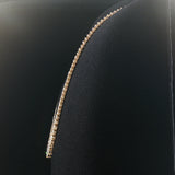 Brand New 6.5cttw Natural Diamond Graduated Riviera Tennis Necklace in 14k