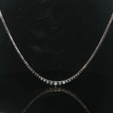 Brand New 12.5cttw Natural Diamond Graduated Riviera Tennis Necklace in 14k