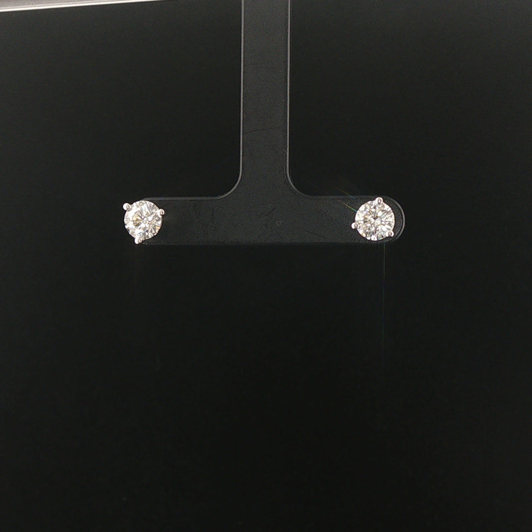Brand New 1.75cttw Natural Diamond Stud Earrings in 14k Gold
