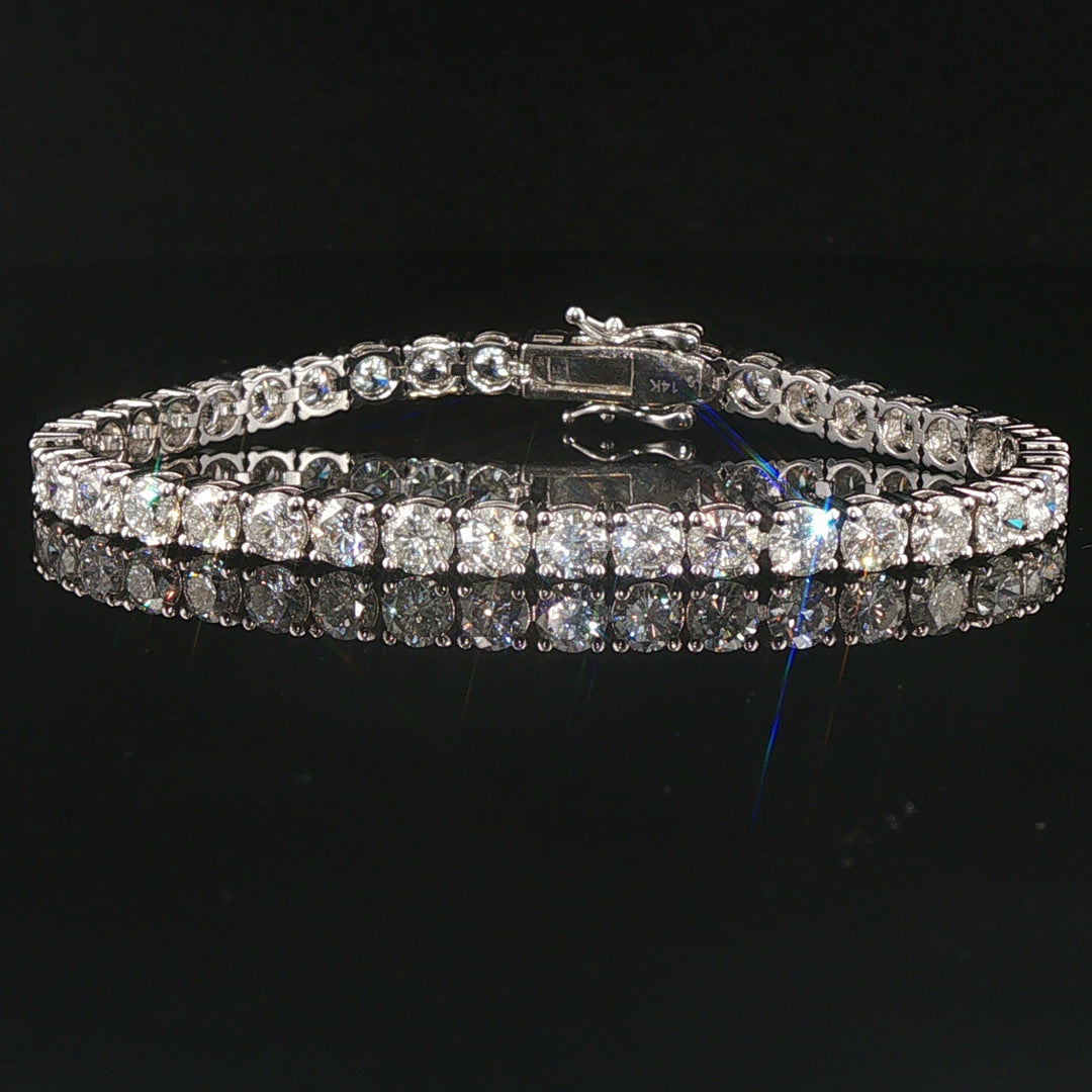 Brand New 12cttw Natural Diamond Tennis Bracelet in 14k Gold