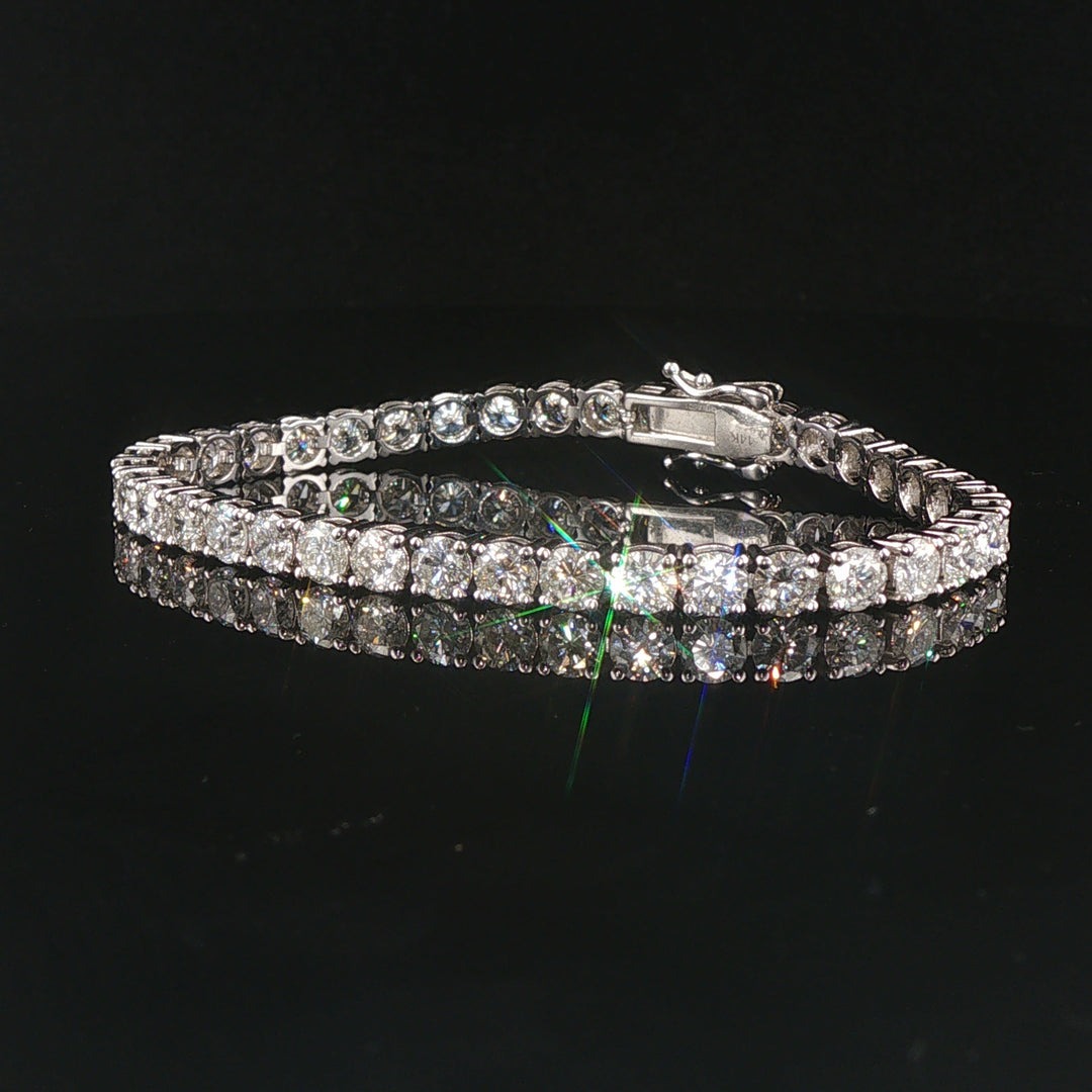 Brand New 12cttw Natural Diamond Tennis Bracelet in 14k Gold