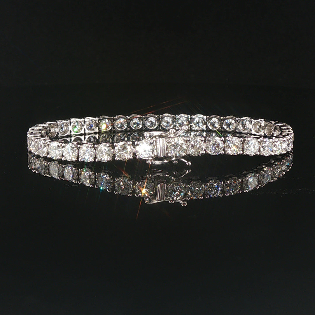 Brand New 12cttw Natural Diamond Tennis Bracelet in 14k Gold