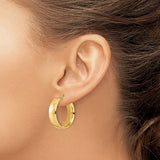 Brand New 14k Yellow Gold Polished Hoop Earrings
