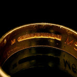 22k Yellow Gold 4.8g Vintage Textured 6mm Band Ring Size 6