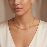 24k Pure Yellow Gold 10.6g Solid Diamond Cut Fancy Link Chain Necklace 17"