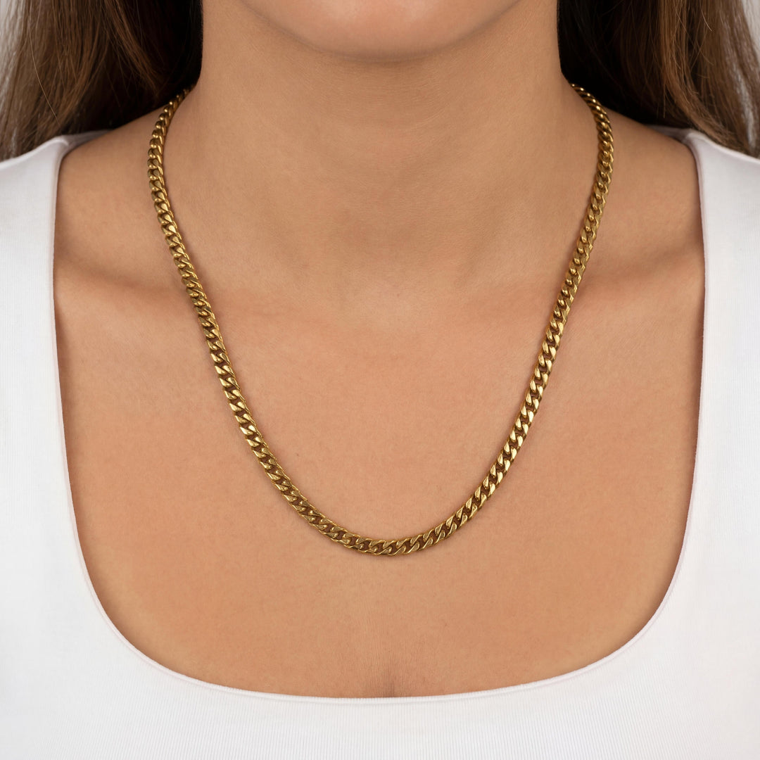 14k Yellow Gold 28.4g Solid 3mm Squared Franco Link Chain Necklace Italy 20"