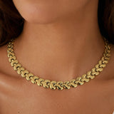 18k Yellow Gold 21.3g Vintage Ladies 9mm Fancy Link Necklace Italy 18"