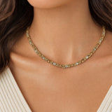 18k Tri Tone Gold 27g Solid Fancy Vintage Ball Bead Necklace Italy 17.5"