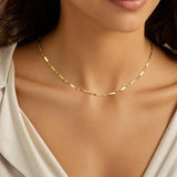 18k Yellow Gold 16g Vintage Ladies Solid Fancy Link Necklace 16"