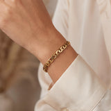 18k Yellow Gold 9.8g Solid Ladies 4.5mm Fancy Gucci Link Bracelet 6.75"