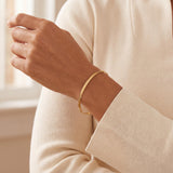 14k Yellow Gold 6.2g Solid Diamond Cut 3mm Round Bangle Bracelet 8"