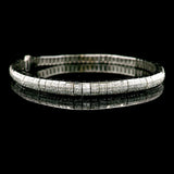 18k White Gold and 8cttw Diamond Heavy 23.6g Ladies Bracelet 7"