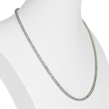Brand New 12cttw Natural Diamond Tennis Necklace in 14k White Gold 18"