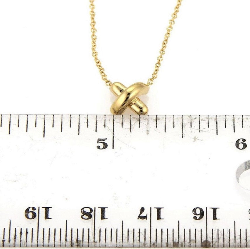 Tiffany & Co. X Crossover 18k Yellow Gold Pendant Necklace 16"