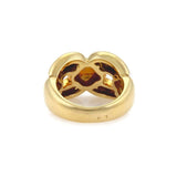 Cartier Vintage 18k Yellow Gold Wide Fancy Open Design Band Ring Size 5.75
