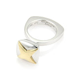 Mauboussin 18k Yellow and White Gold Fancy Star Ring France Size 4.5