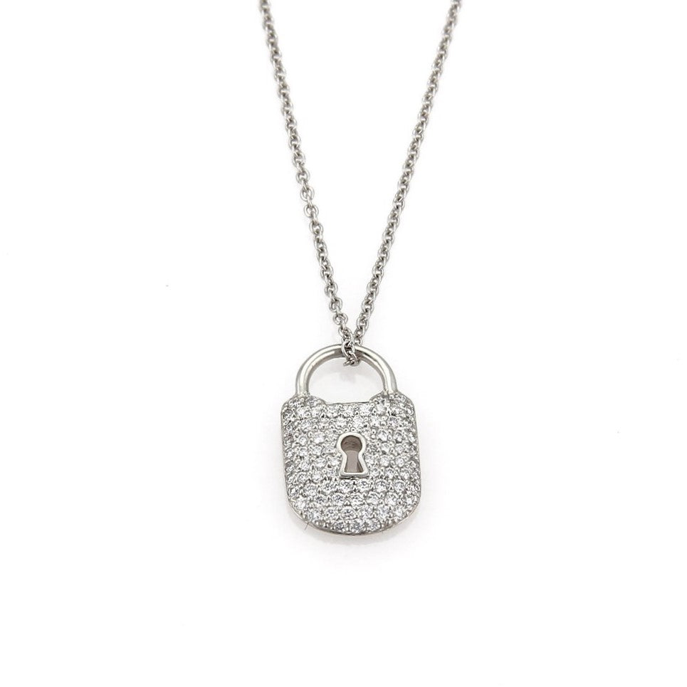 Platinum Tiffany & Co. Diamond Pendant Necklace