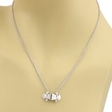 Louis Vuitton Stand By Me 18k White Gold Pendant Necklace 16.5"