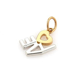 Tiffany & Co. Love 18k White Rose Gold and Diamond Charm Italy