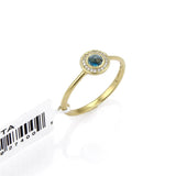 Brand New Ippolita Lollipop London Blue Topaz & Diamond 18k Gold Mini Ring