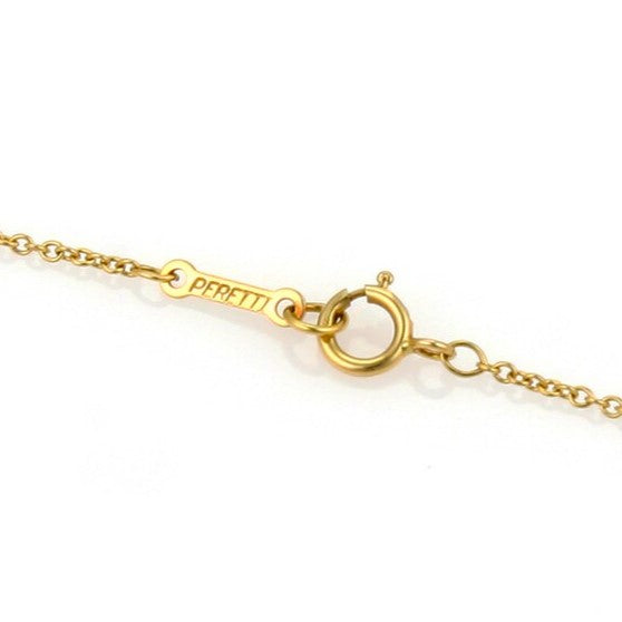 Tiffany & Co. Elsa Peretti 18k Yellow Gold Apple Pendant Necklace 18"