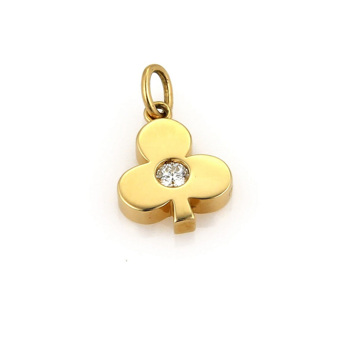 Hearts on Fire 18k Yellow Gold and Diamond Club Charm