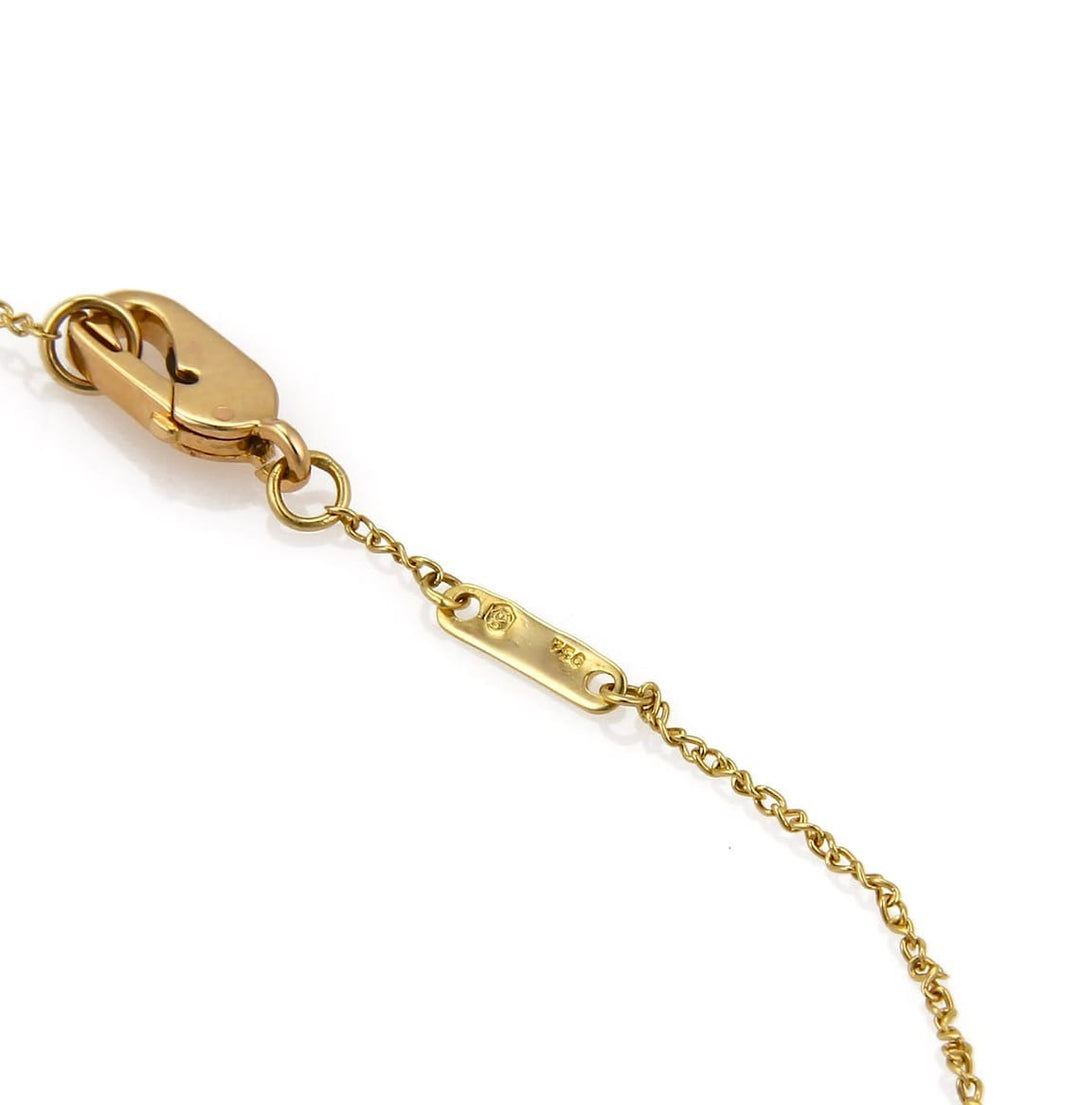 Carrera y Carrera 18k Yellow Gold Diamond & Ruby Hand Pendant Necklace 18"