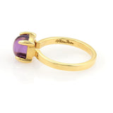 Tiffany & Co. Picasso Sugar Stacks 18k Yellow Gold Lavender Amethyst Ring Size 5