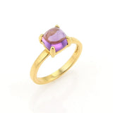 Tiffany & Co. Picasso Sugar Stacks 18k Yellow Gold Lavender Amethyst Ring Size 5.5