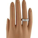 Marco Bicego GOA 18k White Gold and Diamond Band Ring Size 7.5