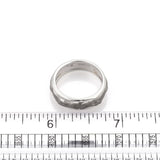 Carrera y Carrera Adam & Eve 18k White Gold 6.5mm Band Ring Size 8