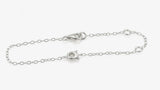 Cartier 18k White Gold and Diamond Tulip Floral Charm Chain Bracelet