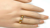 Tiffany & Co. 18k Yellow Gold Square Twist Top Band Ring Italy Size 5.5