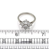 Tiffany & Co. Platinum and Diamond Floral Ring Size 4.5