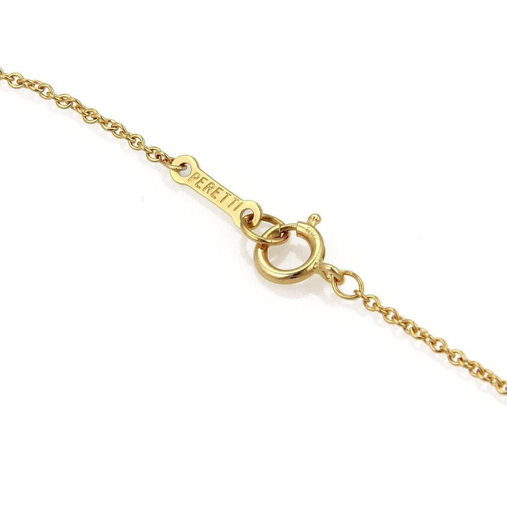 Tiffany & Co. Peretti 18k Yellow Gold Dove Pendant Necklace 16"