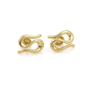 Tiffany & Co. Peretti 18k Yellow Gold Snake Stud Earrings