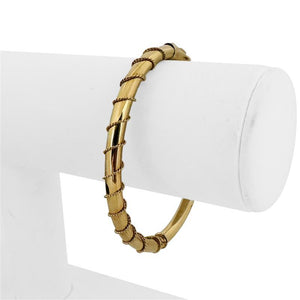 14k Yellow Gold 9.9g Ladies Vintage Rope Twist Bangle Bracelet 6.5"