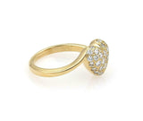 Cartier 18 Yellow Gold and 0.50ct Diamond Heart Ring Size 5