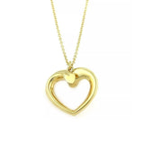 Tiffany & Co. Picasso Tenderness 18k Yellow Gold Heart Pendant Necklace 16"