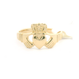 Brand New 14k Yellow Gold Ladies Claddagh Ring D'Amico Size 6.25