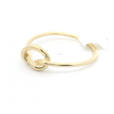 Brand New 14k Yellow Gold Ladies Love Knot Ring D'Amico Size 6.75