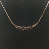 14k Yellow Gold Sapphire and Diamond 7.7g Ladies Pendant Necklace 16"