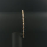14k White Gold and 2.5cttw Diamond Solid Tennis Bracelet 7"