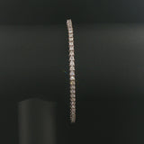 14k White Gold and 2.50cttw Diamond Ladies Tennis Bracelet 7.25"