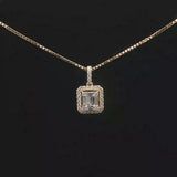 18k Yellow Gold and 0.38cttw Diamond Pendant Necklace 20"