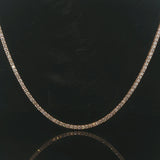 Brand New 8.5cttw Natural Diamond Tennis Necklace in 14k Yellow Gold