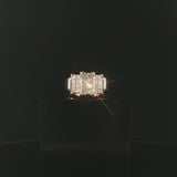 14k Yellow and White Gold 1.50cttw Princess Cut Diamond Vintage Ring Size 6.75